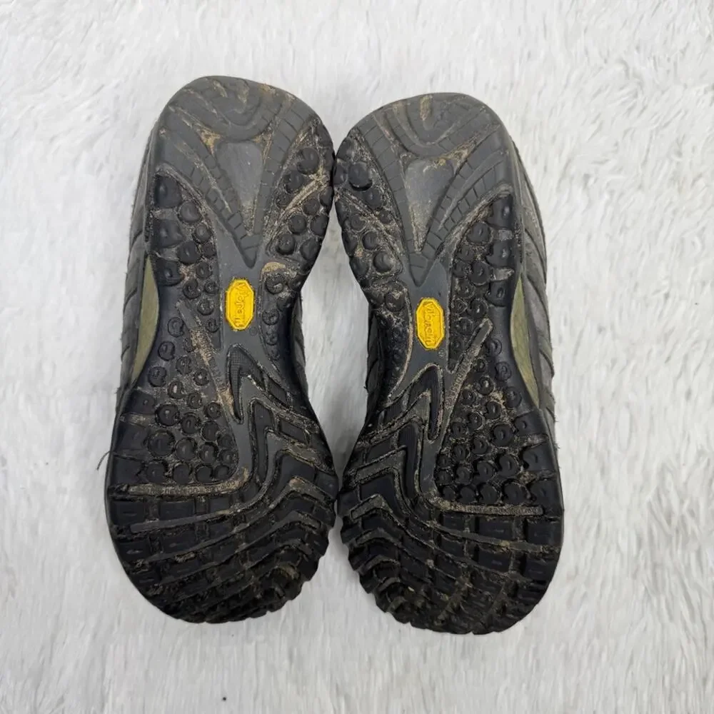 MERRELL / gray bungee lace vibram sole ankle hiking shoes / 7